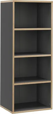 Produktbild von Bücherregal Vicco Tetrix Anthrazit 40 x 100 cm mit 4 Fächern, Model 56545