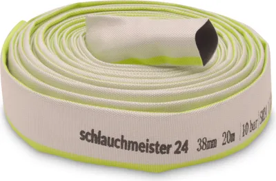 Produktbild von Ø 1 1/2 Zoll - 38 mm, 20 Meter Industrieschlauch | Bauschlauch | Flachschlauch