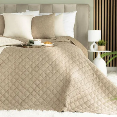 Produktbild von MOLLY Dekorative Tagesdecke - Kaffee-Eleganz - 170x210 cm
