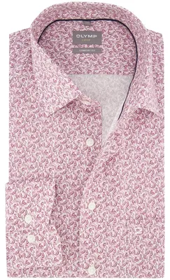 Produktbild von Hemd OLYMP weiß rosa Print Comfort Fit