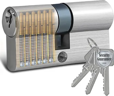 Produktbild von Schließzylinder, 30/35mm Zylinderschloss mit 3 Schlüssel, 65mm Türzylinder, Schliesszylinder, Profilzylinder, Türschloss Zylinder, Anti Picking,Anti Bohr,Anti Snap,Anti Bumping