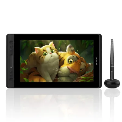 Obrázek produktu pro HUION Kamvas Pro 13 grafický tablet s HD displejem 33,8 cm (13,3"), kreslící monitor, ideální pro malování, úpravu fotografií a domácí práci, kompatibilní s