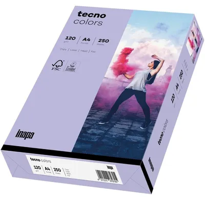 Produktbild von Multifunktionspapier tecno colors A4 120 g/qm VE=250 Blatt violett