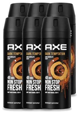 Produktbild von 6 x Axe Deodorant Spray Dark Temptation 150 ml - Vorteilspackung - 6 Stücke