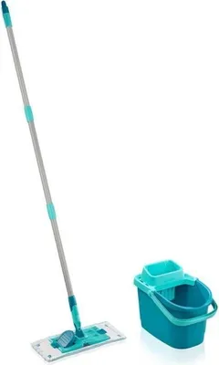 Obrázek produktu pro Čisticí sada Leifheit PowerClean, mop, vyždímací kbelík 6 l, potah Micro Duo, tyč 148 cm