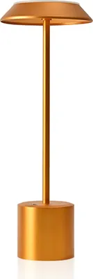 Produktbild von Tischlampe Kabellos, LED Tischleuchte, Touch Akku Tischleuchte, stufenlos dimmbar, 3000K-6500K Farbtemperatur, 4000-mAh-Akku- Gold