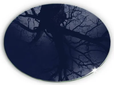 Produktbild von Untersetzer für Grabkerze Motiv Grabstein Gummifüße - 40 cm - Marineblau