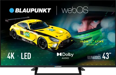 Zdjęcie produktu dla Blaupunkt 43ULW6000S Smart TV 4K UHD WebOS HDR10 Dolby Audio WiFi Bluetooth