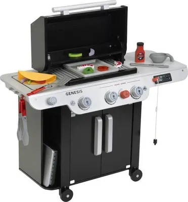 Image de Barbecue Weber Genesis Klein en Boisavec Accessoires, Jouet d'Imitation, 74 x 32,8 x 59,7 cm, Dès 3 ans