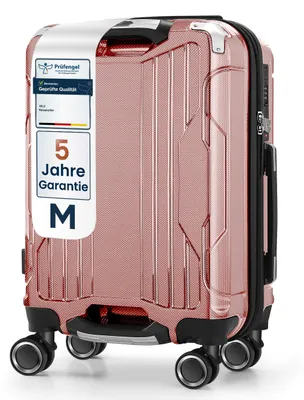 Obrázek produktu pro Kufr 4FLY s pevnou skořepinou, velikost M, 54 × 37 × 23 cm (36 l), z polykarbonátu – s TSA zámkem, 4 dvojitými otočnými kolečky a hliníkovou teleskopickou rukojetí