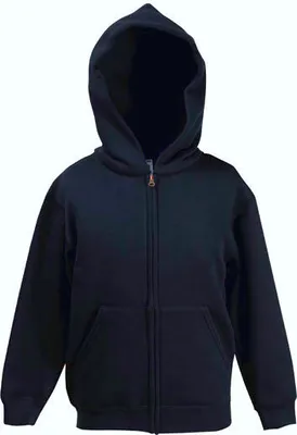 Produktbild von Fruit of the Loom - Kids Premium Hooded Sweat-Jacket - Deep Navy - 152