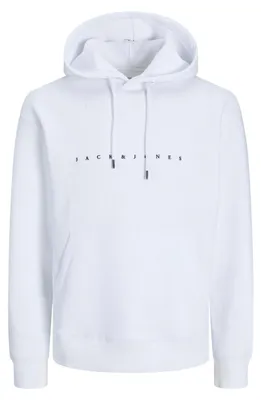 Zdjęcie produktu dla JACK & JONES Wygodny sweter z kapturem i dyskretnym napisem Solidny Rozmiar: M