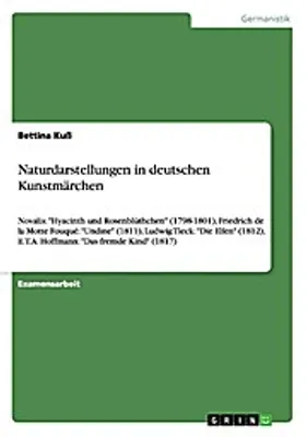 Produktbild von Naturdarstellungen in deutschen Kunstmärchen