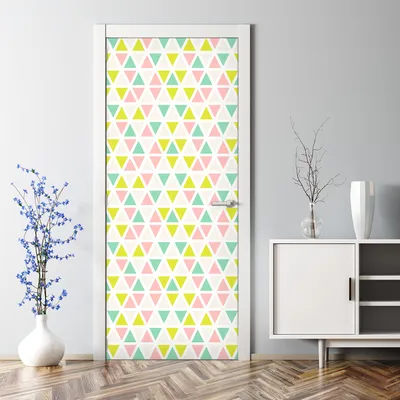 Produktbild von Dekorative Türtapete selbstklebend Klebefolie Türposter Türaufkleber Rosa Blumen 70 x 200 cm