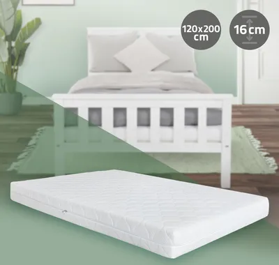 Produktbild von ML-Design Orthopädische 7-Zonen Matratze, 120x200x16 cm,  , Härtegrad H4 extra fest, atmungsaktiv & antibakteriell, Bezug abziehbar & waschbar