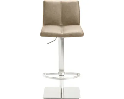 Produktbild von Bar-/Tresenhocker 1285 Gestell Edel- stahl , Sitzschale beige,