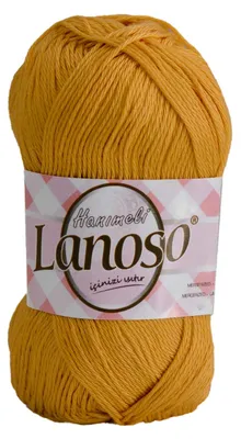 50g Strickgarn Hanimeli goldgelb