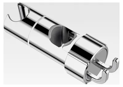 Produktbild von Universelle Handbrausehalterung, 16-27 mm verstellbar, 360° drehbar, aus verchromtem ABS-Kunststoff
