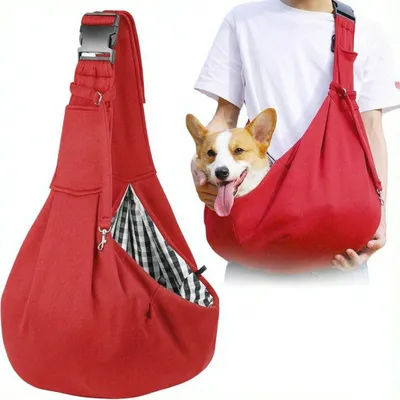 Hundetragetasche, faltbar, Crossbody, für kleine Hunde/Katzen bis 10 kg