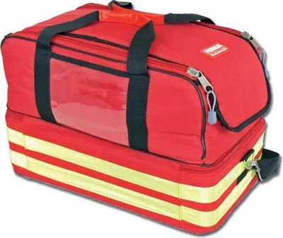 Produktbild von GIMA 27161, Erste-Hilfe-Tasche, Rot, Polyester, Tasche, Reißverschluss, 490 mm