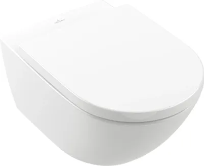 Produktbild von Villeroy & Boch Subway 3.0 Tiefspül-WC Combi-Pack, oval, wandhängend, TwistFlush, 370x560x360mm, 4670TSR1