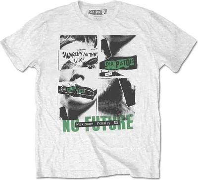 Zdjęcie produktu dla Sex Pistols No Future White S Koszulka