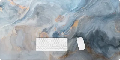 Produktbild von Abstrakte Wellen – Schreibtischunterlage – Rutschfeste Tischunterlage – Schreibtischmatte für Büro & Zuhause – Schreibunterlage – Mauspad – Tischmatte – 120 x 60 cm