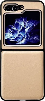 Produktbild von König Design Hülle kompatibel mit Samsung Galaxy Z Flip5 5G Kunststoff Soft Handyhülle - Handy Case Gold
