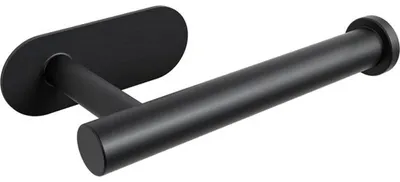 Produktbild von Minismus Toilettenpapierhalter ohne Bohren, Schwarzer WC Rollenhalter, Selbstklebender WC Rollenhalter ohne Bohren, für 1 Toilettenrolle