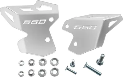 Produktbild von ZIEGER Fersenschoner Fersenschutz kompatibel mit Kawasaki Z650 / Ninja 650 silber