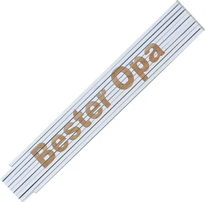 Produktbild von Zollstock Meterstab Laser Gravur Spruch Vatertag Opa Geburtstag Bester Opa