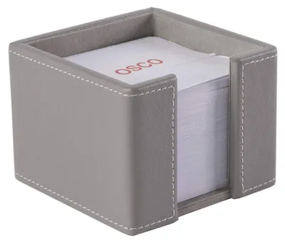 Produktbild von Osco GRYPUMP1 Notizblockhalter aus Kunstleder – Grau