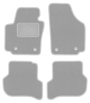Image de Tapis de sol en moquette pour Seat Altea XL 2006-08.2008 (monospace) – jeu 4 pièces, gris, sur mesure – Wielganizator OSLO