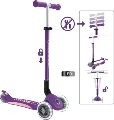 Produktbild von Globber GLOBBER ELITE LIGHTS lila, mit Leuchtrollen