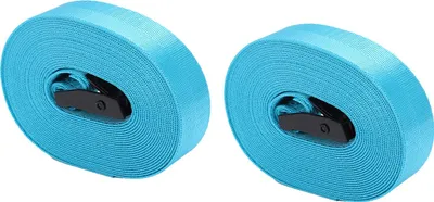 Produktbild von 2 Stück Spanngurt, schwarze Zinklegierung, Druckschnalle, himmelblau, Bandage, 25 mm, Spannseil, 3 Meter