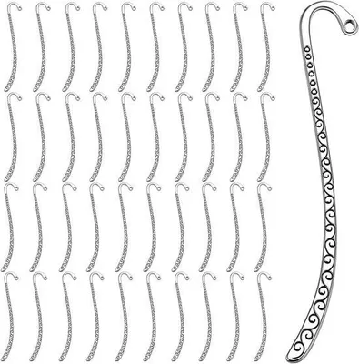 Immagine prodotto di 40 supporti metallici per impilare libri, porta libri vintage, perfetti per gli amanti dei libri, insegnanti e studenti, ideali come regalo e per la decorazione