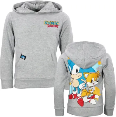 Produktbild von Sonic the Hedgehog Kinder Jungen Hoodie Kapuzenpullover – Grau / 104