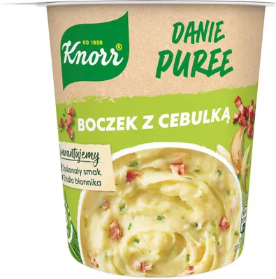 Zdjęcie produktu dla Knorr Puree Danie Boczek z cebulką 51 g