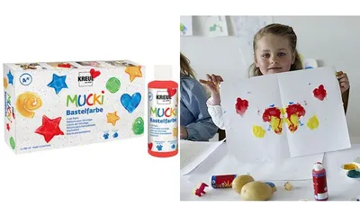 Zdjęcie produktu dla Farba rzemieślnicza KREUL "MUCKI", 80 ml, zestaw 6 sztuk