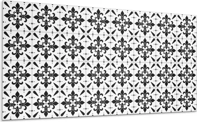 Produktbild von Muster Mit Floralen Motiven – Selbstklebende Fliesen – Wandverkleidung – Wandpaneel – PVC Fliesen – Vinylflisen – PCV Flisen – Selbstklebend – Wanddeko – 6 Stück 60 x 30 cm