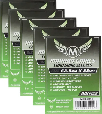 Produktbild von Mayday Standard Sleeves Hüllen 63,5x88mm 500 Stück Vorteilspack 7041