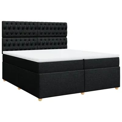 Produktbild von vidaXL Boxspringbett mit Matratze Schwarz 200x200 cm Stoff