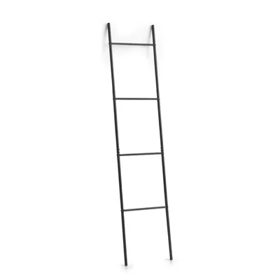 Produktbild von Handtuchleiter Leiter-Design Metall Schwarz 38 x 176 cm