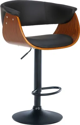 Produktbild von Barhocker Vestal Kunstleder walnuss/schwarz