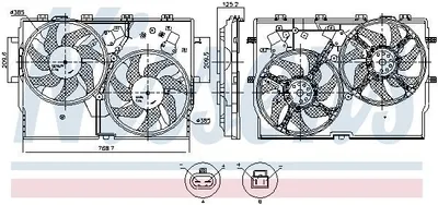 Image de NISSENS 850002 Ventilateur de radiateur avant