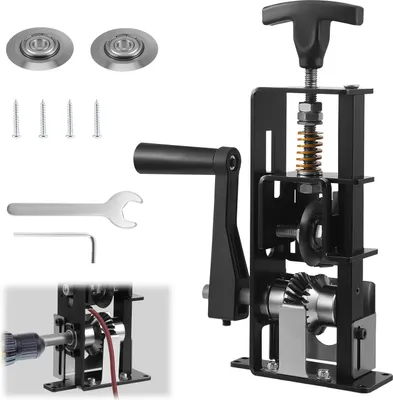 Produktbild von Kabel- und Drahtabisoliermaschine - Handkurbel - 1–30 mm Einstellbar - Manuell - Zum Recycling von Kupferdraht - Schwarz