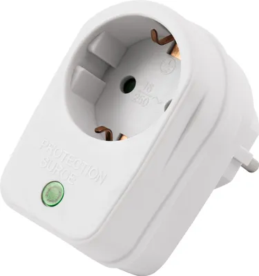Produktbild von Steckdosenadapter McPower mit Überspannungsschutz, 230V/3.500W