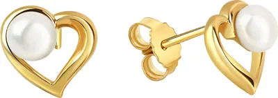 Produktbild von V Ohrstecker 925/- Sterling Silber vergoldet Süßwasserperle