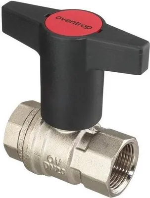 Zdjęcie produktu dla Oventrop Kugelhahn PN 16 Knebelgriff, Messing, IG DN 40, 1 1/2