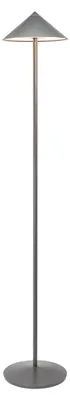 Zdjęcie produktu dla Zafferano Pina XXL - lampa podłogowa LED z akumulatorem 6W, IP65, dotykowy ściemniacz, magnetyczna głowica, do wnętrz i na zewnątrz, tytan
